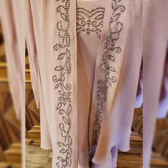 R&M Richards 2 Piece Dress Sz 14WP - Picture 4 of 6